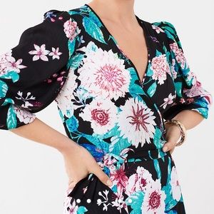 DVF Audrina Jacquard Asymmetrical Wrap Dress